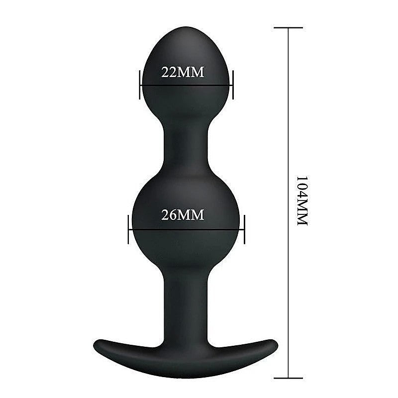 JAMES Beaded Silicone Butt Plug by Party Up - Butt Plugs