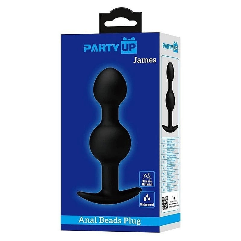 JAMES Beaded Silicone Butt Plug by Party Up - Butt Plugs