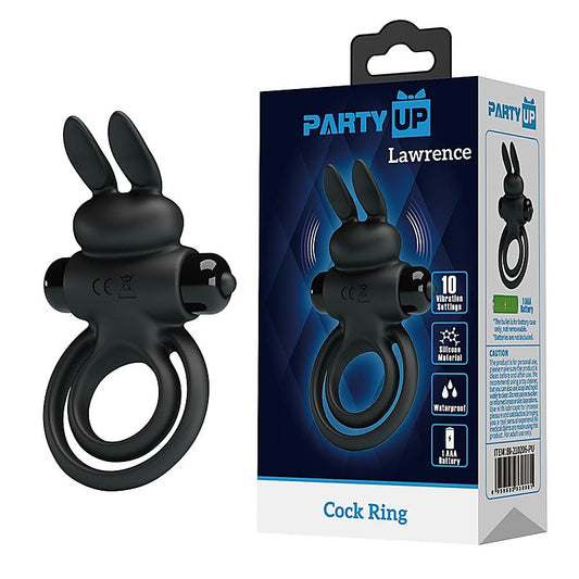 LAWRENCE Vibrating Cock & Balls Cock Ring by Party Up - Vibrating Cock Rings