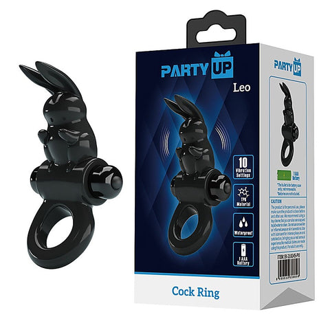 LEO Male Pleasure Vibrating Cock Ring by Party Up - Vibrating Cock Rings