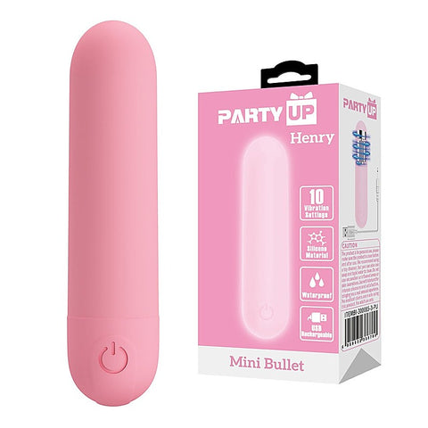 HENRY USB Rechargeable Mini Bullet Vibrator by Party Up - Bullet Vibrators