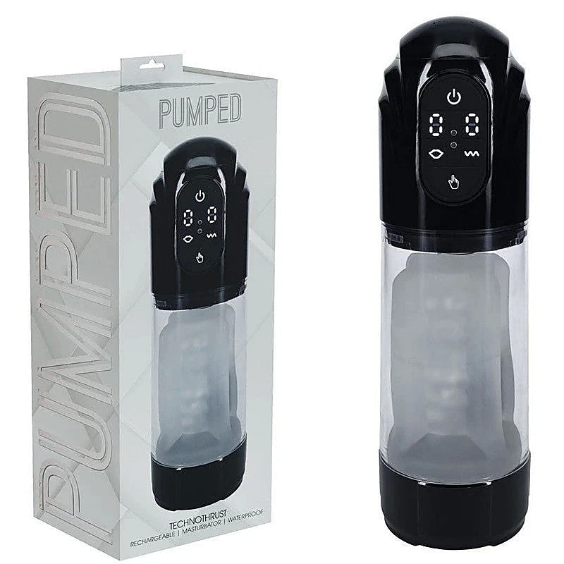 PUMPED TechnoThrust Rechargeable Auto Masturbator - Masturbators and Strokers