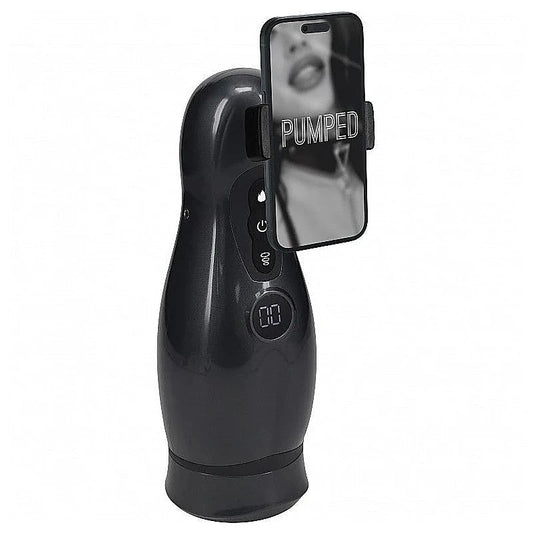 Shots Toys PUMPED Virtuo Vibrating Auto Masturbator - Masturbators and Strokers