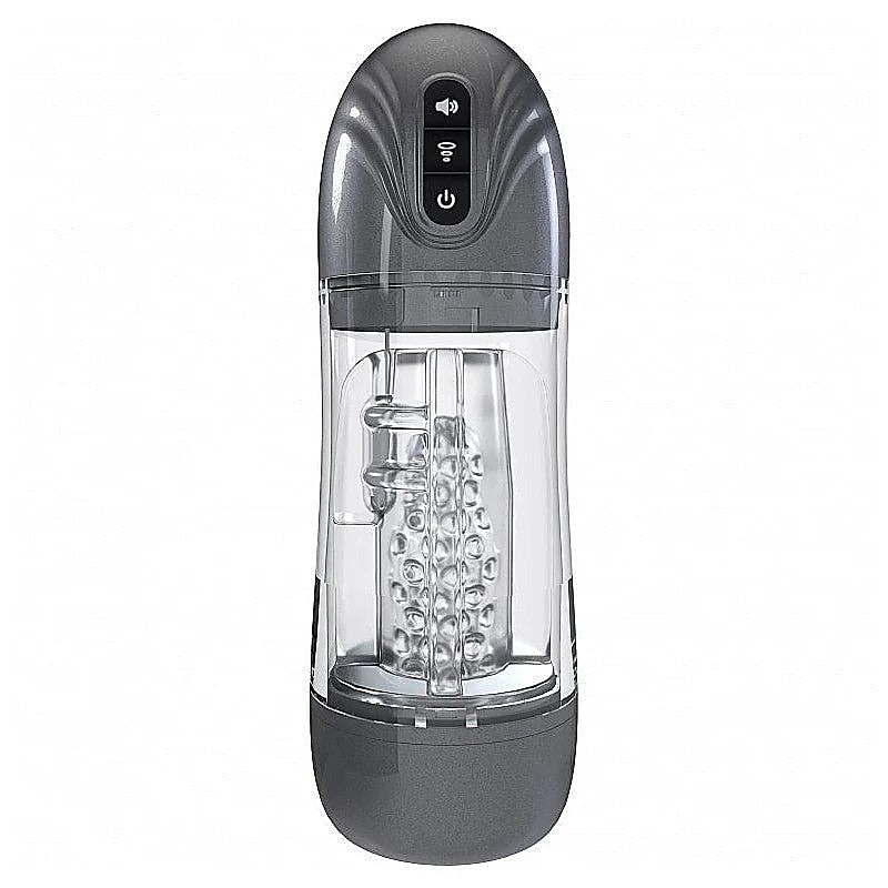 PUMPED SonicPull Vibrating Auto Masturbator by Shots Toys - Masturbators and Strokers