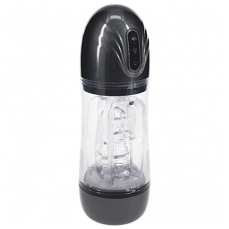 PUMPED SonicPull Vibrating Auto Masturbator by Shots Toys - Masturbators and Strokers
