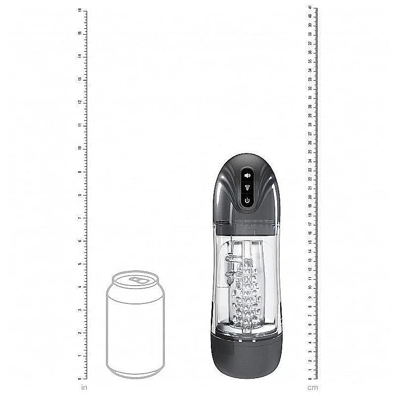 PUMPED SonicPull Vibrating Auto Masturbator by Shots Toys - Masturbators and Strokers