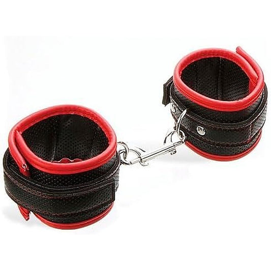 Adam & Eve SCARLET COUTURE BONDAGE CUFFS - Black/Red