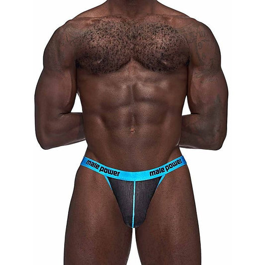 Male Power Casanova Uplift Micro Male Thong Black L/XL - Jocks and G-Strings