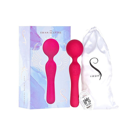 Swan Sceptre Dual Use Vibrating Body Wand Massager - Body Wands
