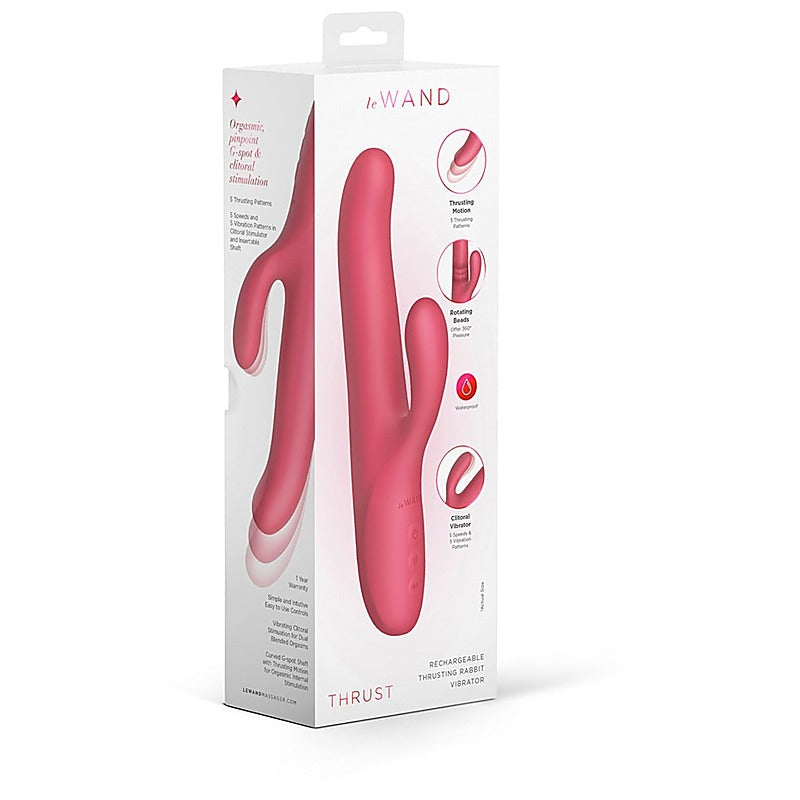 Thrust Rechargeable Thrusting Rabbit Vibrator by Le Wand - Rabbit Vibrators