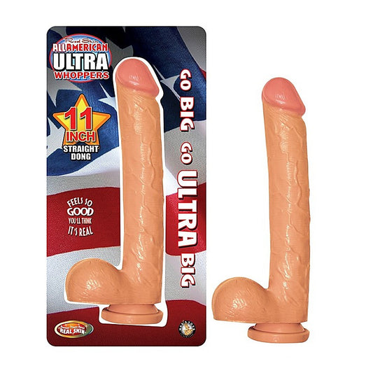 Nasstoys All American Ultra Whoppers 11 Inch Straight Dong - Realistic Dildos