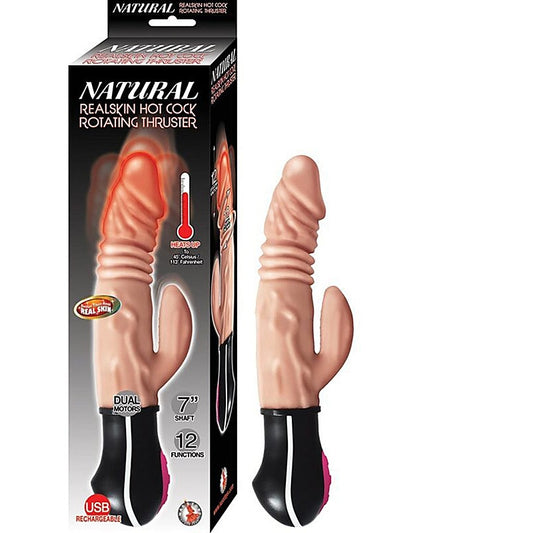Nasstoys Natural Realskin Hot Cock Rotating Thrusting Dildo - Vibrating Dildos
