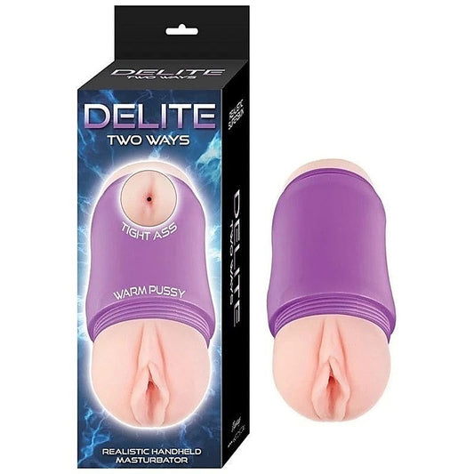 Nasstoys Delite Two Ways Vagina and Ass Stroker - Masturbators and Strokers
