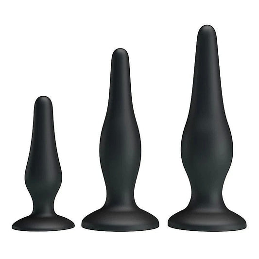 Pretty Love Beginners Mini Silicone Anal Plug Kit - Butt Plugs