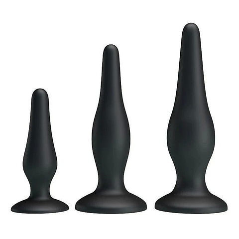 Pretty Love Beginners Mini Silicone Anal Plug Kit by Baile - Butt Plugs
