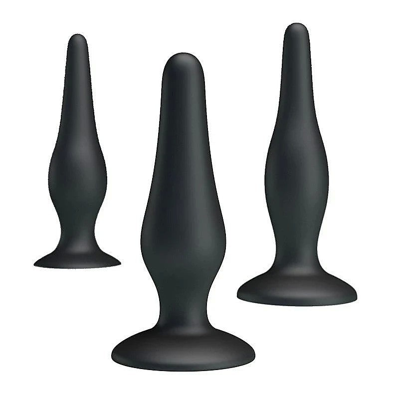 Pretty Love Beginners Mini Silicone Anal Plug Kit by Baile - Butt Plugs