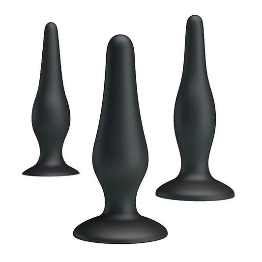 Pretty Love Beginners Mini Silicone Anal Plug Kit - Butt Plugs