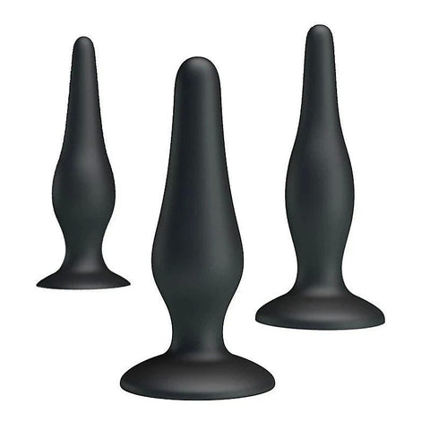 Pretty Love Beginners Mini Silicone Anal Plug Kit by Baile - Butt Plugs