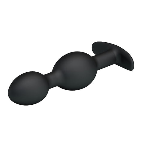Pretty Love Silicone Anal Balls Butt Plug Black - Butt Plugs