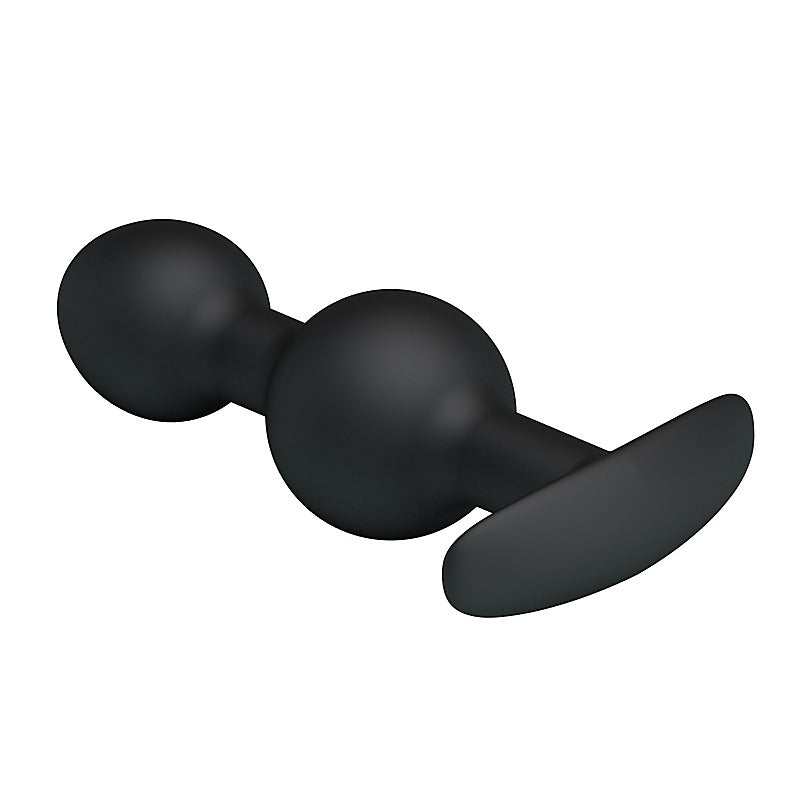 Pretty Love Silicone Anal Balls Butt Plug Black - Butt Plugs