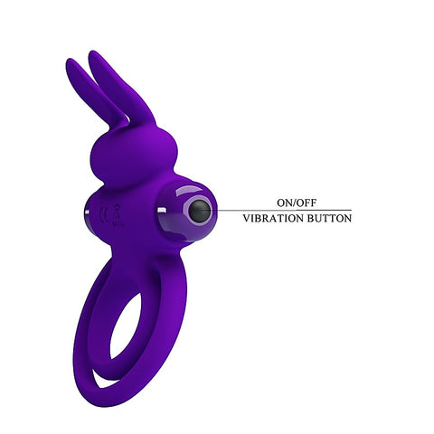 Pretty Love 10 Functions Silicone Vibrant Penis Ring III - Vibrating Cock Rings