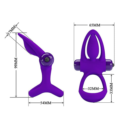 10 Functions Stretchy & Vibrating Cock Ring by Baile - Vibrating Cock Rings