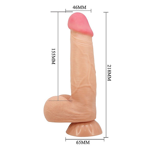 Pretty Love Najm 8.5 Inches Suction Base Realistic Dong - Realistic Dildos