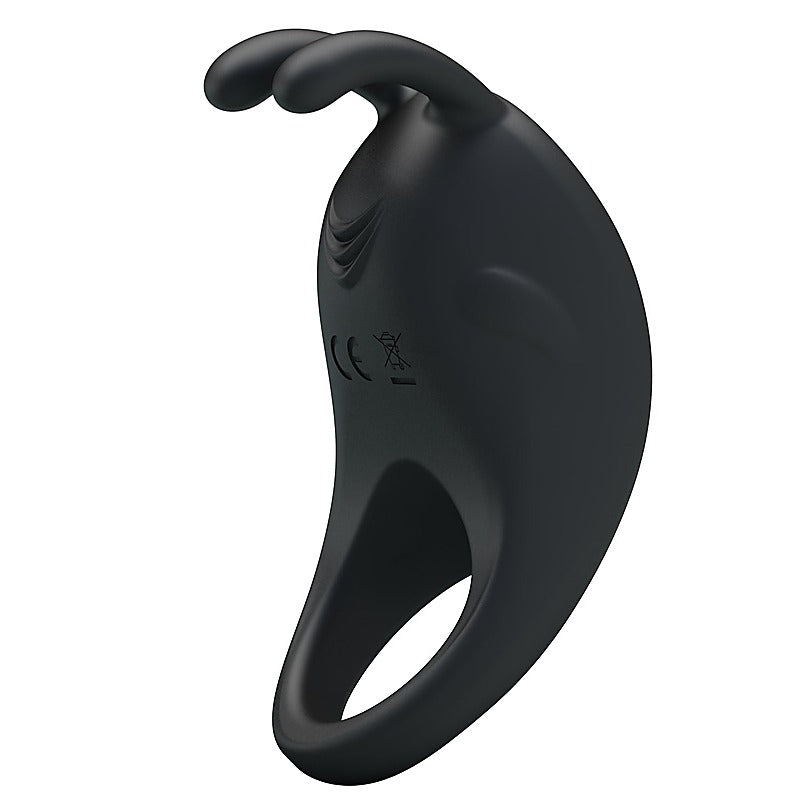 Pretty Love Rechargeable Rabbit Vibrator Cockring by Baile - Vibrating Cock Rings