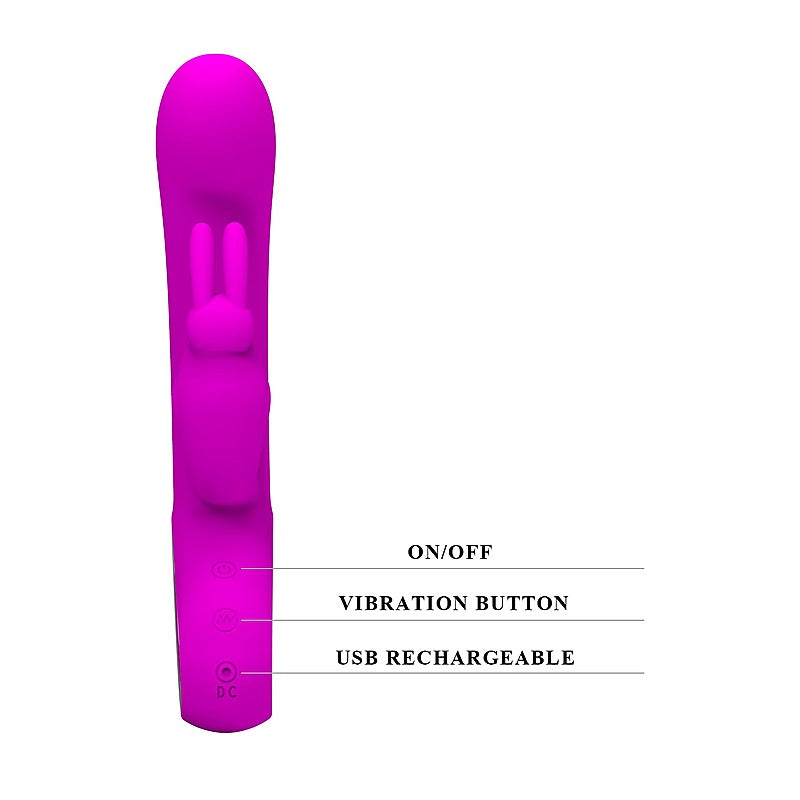 Pretty Love Webb Rechargeable Rabbit Vibrator by Baile - Rabbit Vibrators