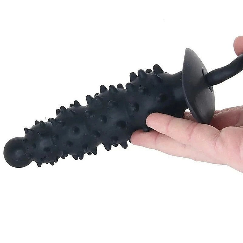 Ribbed Textured Inflatable Anal Plug by BDStyle - Butt Plugs