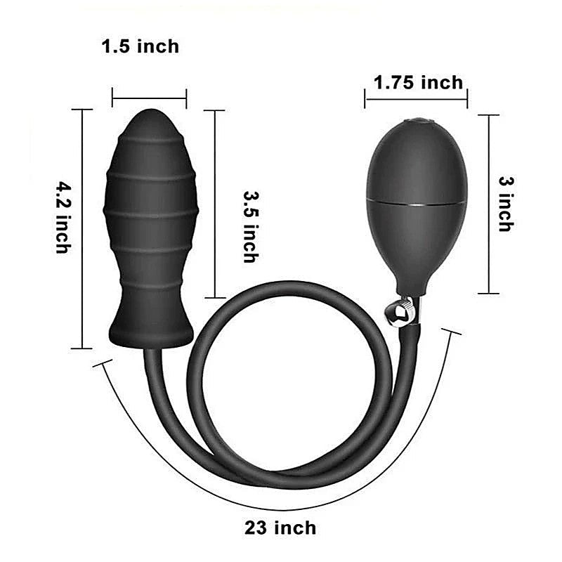Inflatable Intermediate Butt Plug by BDStyle - Butt Plugs