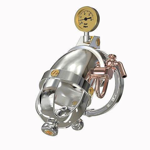 Steampunk Male Cock Cage Medium With Different Ring Size - Male Chastity