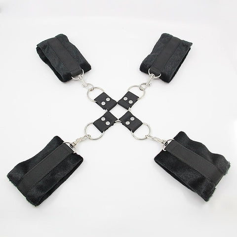 Berlin Baby Soft Furry BDSM Hog Tie Shackle - Cuffs And Restraints