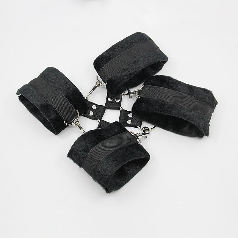 Berlin Baby Soft Furry BDSM Hog Tie Shackle - Cuffs And Restraints