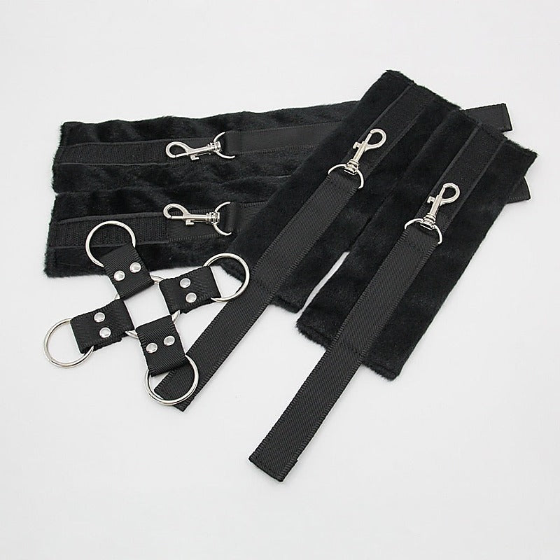 Berlin Baby Soft Furry BDSM Hog Tie Shackle - Cuffs And Restraints