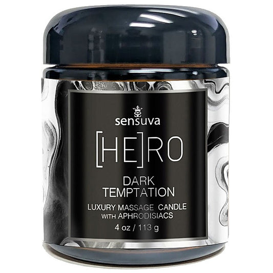 Sensuva On HERO Dark Temptation Luxury Massage Candle 118ml - Sex Pheromones and Perfumes