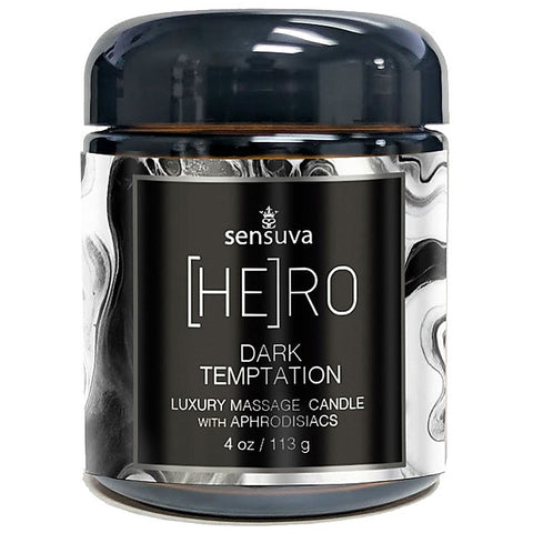 Sensuva On HERO Dark Temptation Luxury Massage Candle 118ml - Sex Pheromones and Perfumes