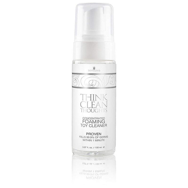 Think Clean Thoughts Foaming Toy Cleaner by Sensuva On - Adult Toy Cleaner