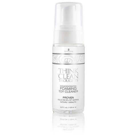 Think Clean Thoughts Foaming Toy Cleaner by Sensuva On - Adult Toy Cleaner