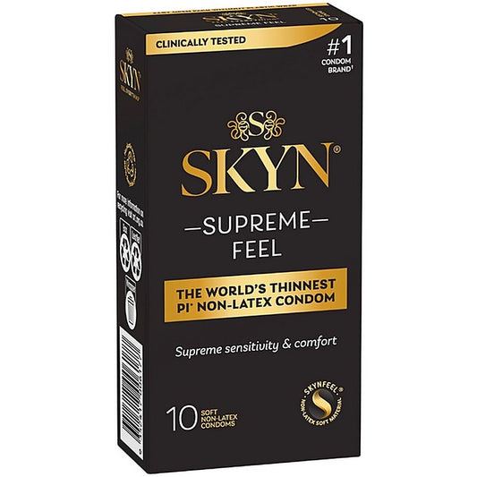 Ansell Supreme Feel 10's Soft and Non Latex Condoms - Condoms