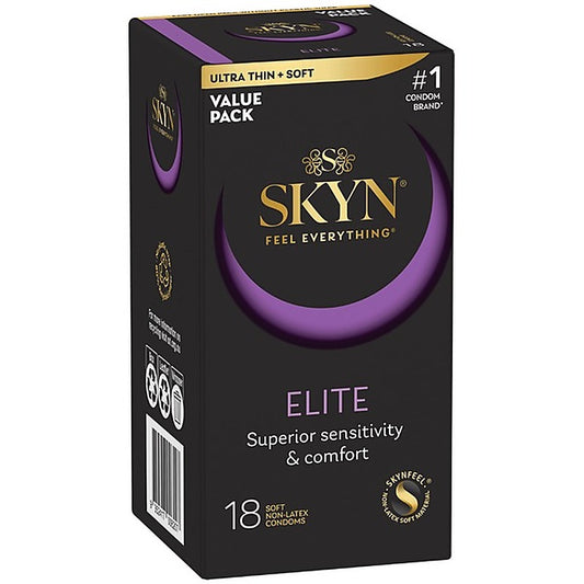 Ansell Elite 18's Soft and Non Latext Condoms - Condoms