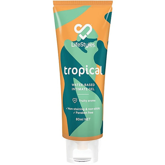 Ansell Tropical Water-based Intimate Gel 80ml - Water Based Lubes
