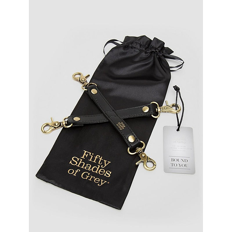Bound to You Faux Leather Hog Tie by Love Honey - Cuffs and Restraints