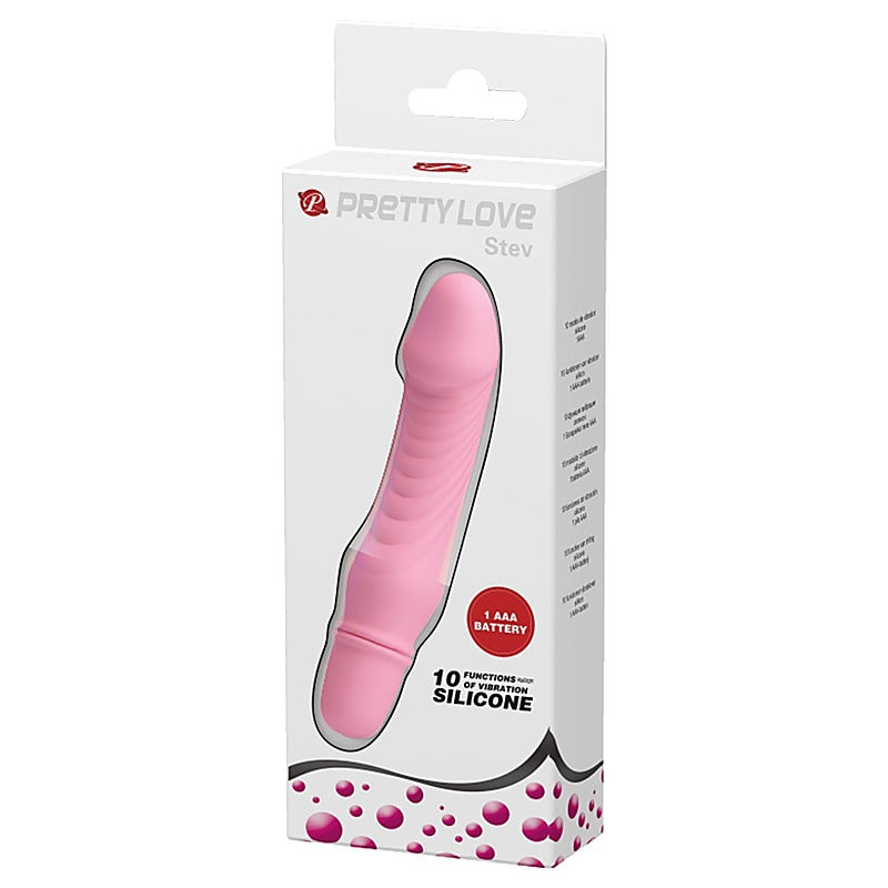 Stev 10 Functions Silicone G-Spot Vibrator by Pretty Love - Vibrating Dildos