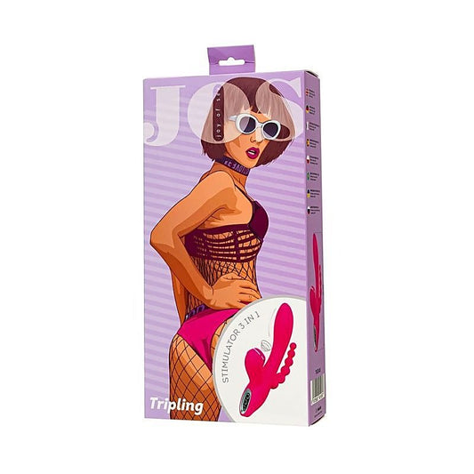 JOS Tripling Triple Rabbit Style Clitoral Stimulator - Rabbit Vibrators