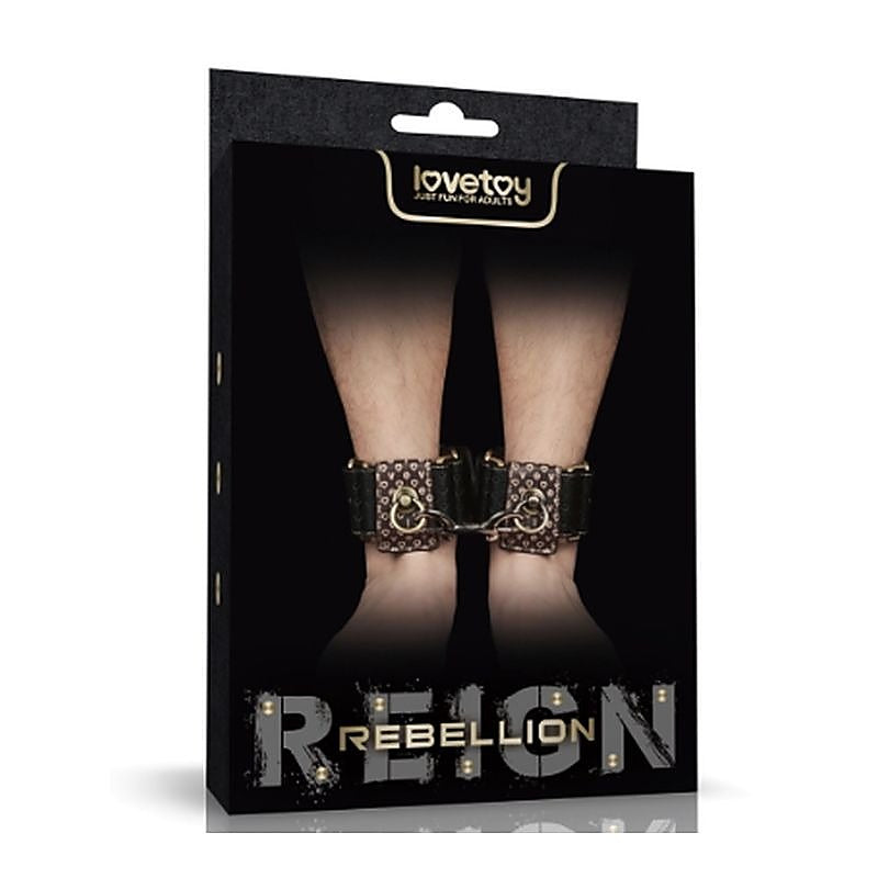 Rebellion Reign Fetish Play Ankle Cuffs by Lovetoy - Cuffs And Restraints
