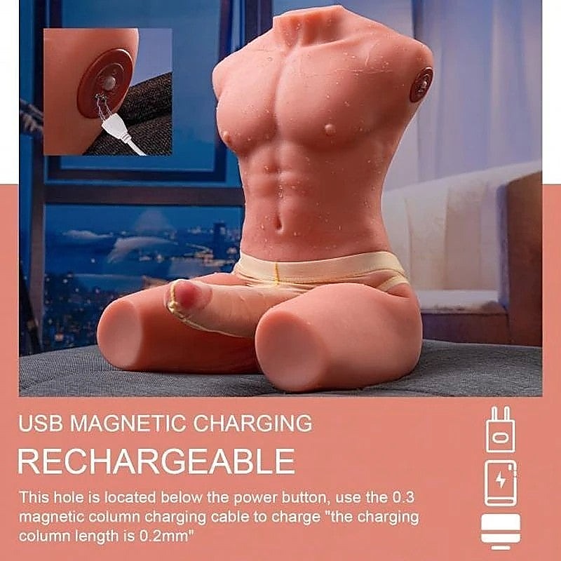 Jason USB Auto Thrusting Male Torso by XISE - Masturbators and Strokers