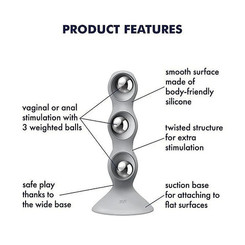 Triple Ball-R Beaded Anal Plug by Satisfyer - Butt Plugs