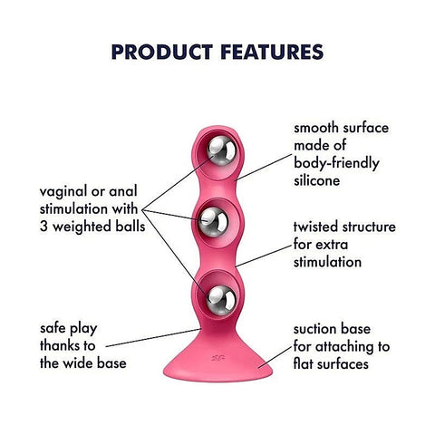 Triple Ball-R Beaded Anal Plug by Satisfyer - Butt Plugs