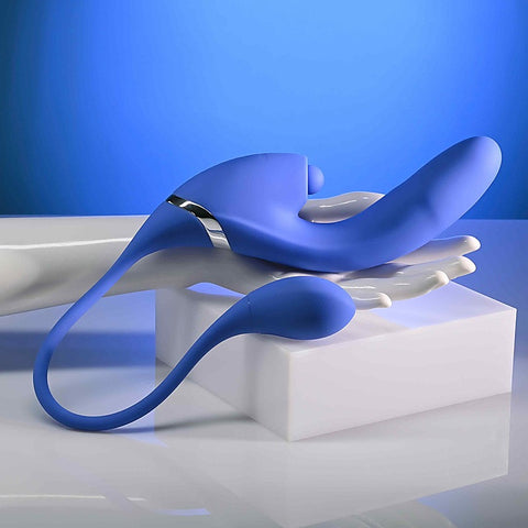 ALL IN USB Rechargeable Triple Stimulating Vibrator - Rabbit Vibrators